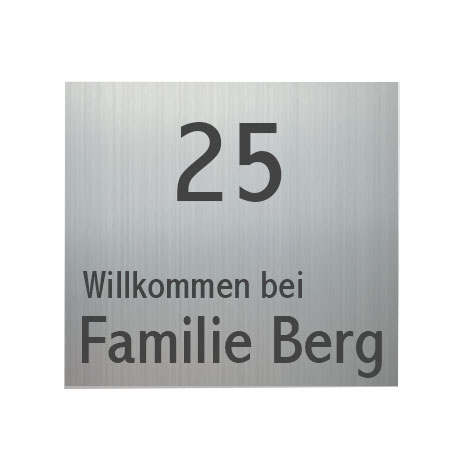 Türschild mit Familien-Name/Personalisiertes Türschild/Türschild mit Namen/Holzschild mit Familienname/Namens-Schild aus Holz