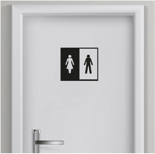 Toilette Aufkleber
