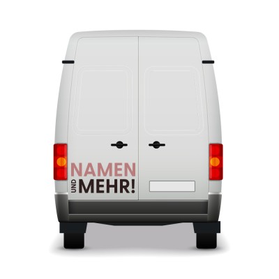 Autosticker mit Logo Breite 100cm