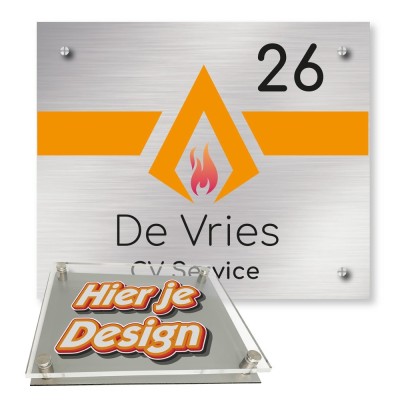 Firmenschilder Vetro Line | 300x250 mm
