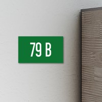 Hausnummernschilder grün | 8x4 cm
