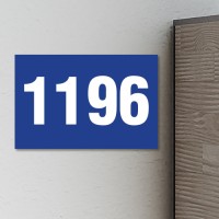 Hausnummernschilder blau | 15x10 cm