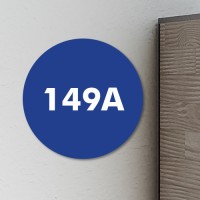 Hausnummernschilder blau | 12 cm