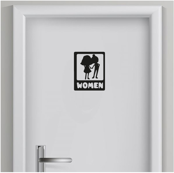 Toilet sticker Vrouw 10