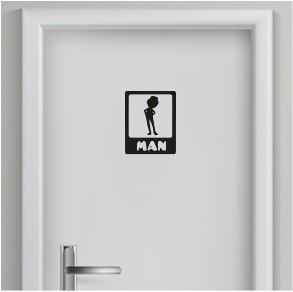 Toilet sticker Man 10