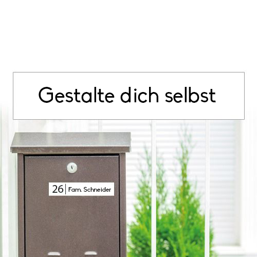 Briefkastenaufkleber im eigenen Design